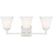 Ellis Harper 3 Light 23.63 inch Brushed Nickel Bath Vanity Wall Sconce Wall Light
