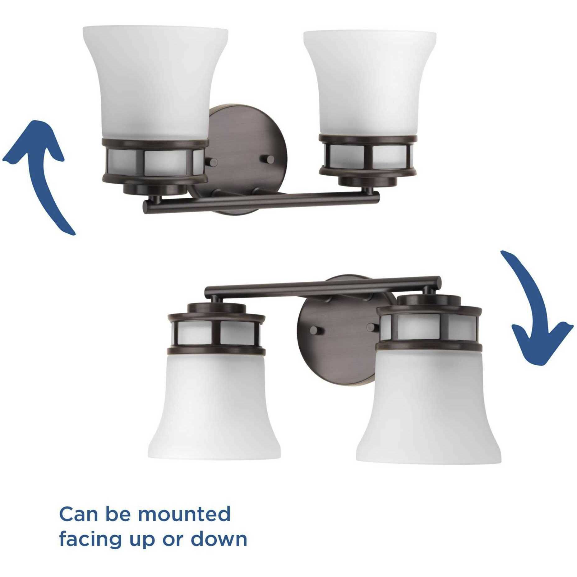 Cascadia 2 Light 16 inch Antique Bronze Bath Vanity Wall Light