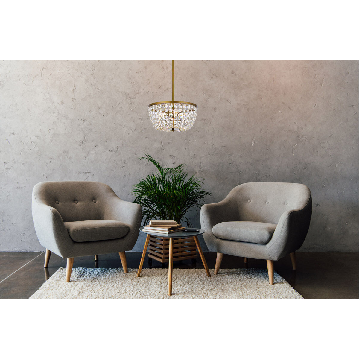 Gianna 3 Light 13 inch Brass Pendant Ceiling Light