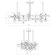 Nebula LED 95.5 inch Satin Nickel Chandelier Ceiling Light