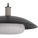 Tobias 1 Light 17 inch Blackened Iron Pendant Ceiling Light