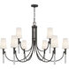 Eloura 9 Light 48 inch Iron Gate Chandelier Ceiling Light