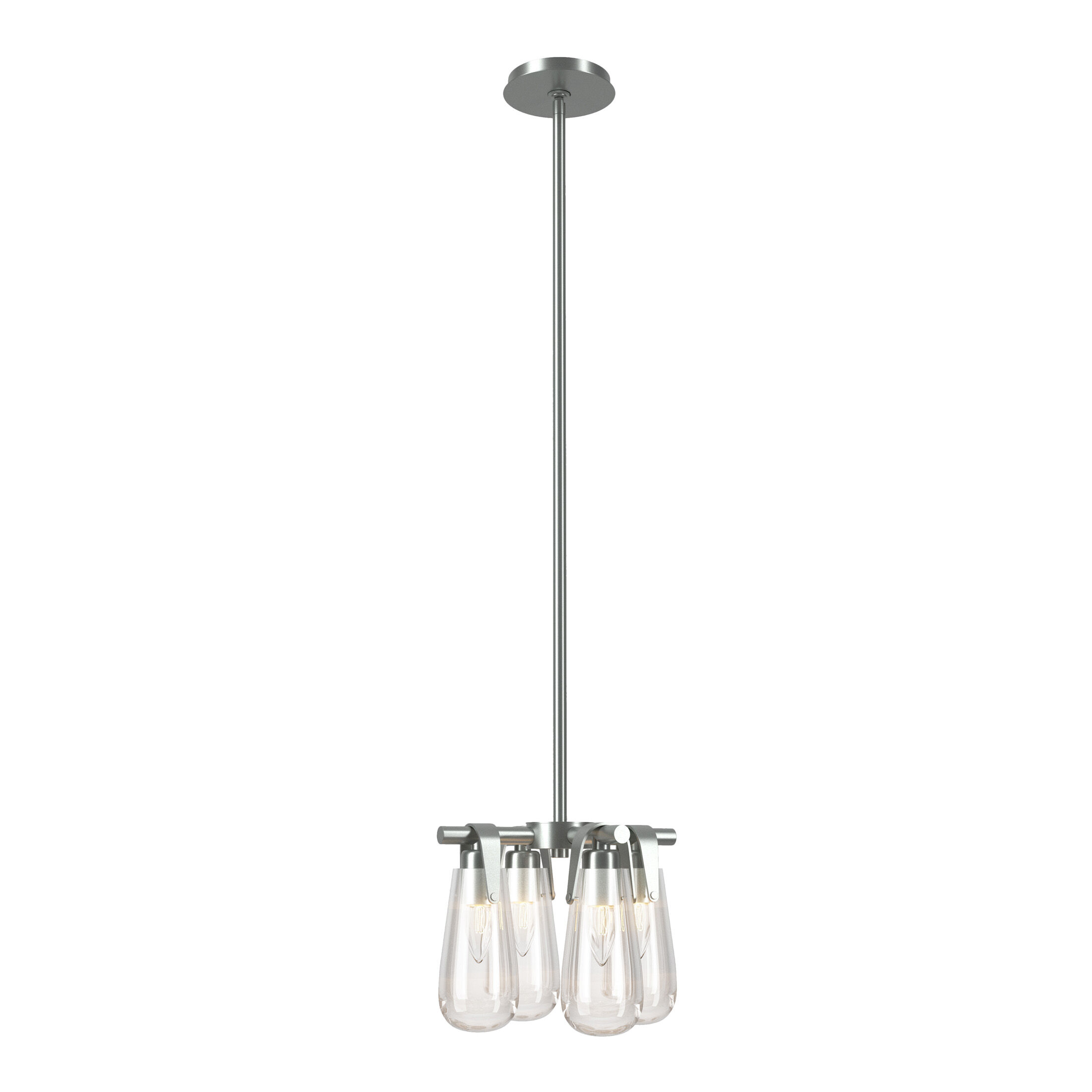 Eos 4 Light 11.6 inch Vintage Platinum Semi-Flush/Pendant Ceiling Light