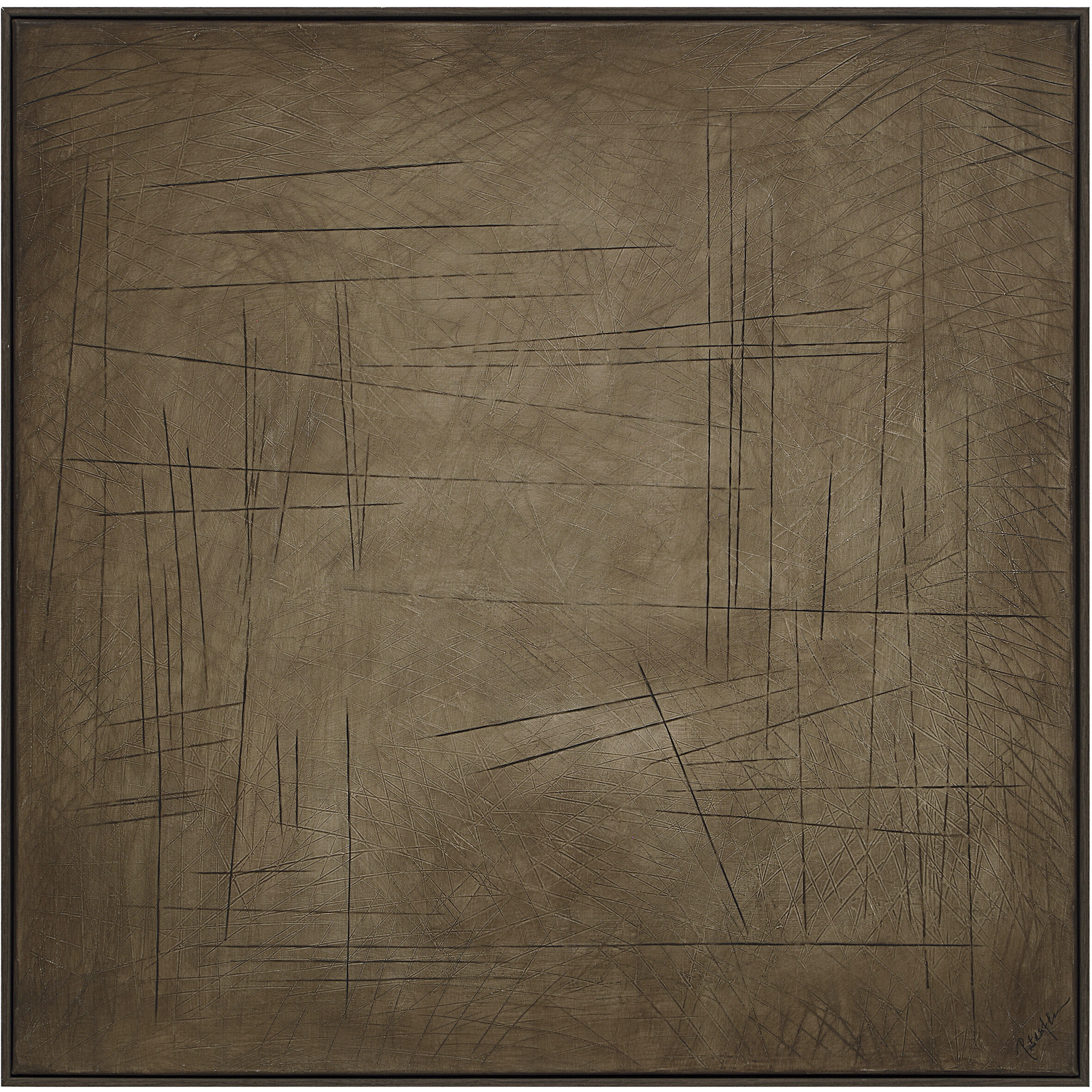 Alaric Multicolor and Black Oak Canvas Art