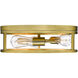 Canada 3 Light 16 inch Gold Flush Mount Ceiling Light