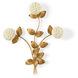 Chelsea House Cream/Antique Gold Leaf Hydrangia Accent