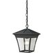 Ridgewood 1 Light 9 inch Matte Textured Black Outdoor Pendant