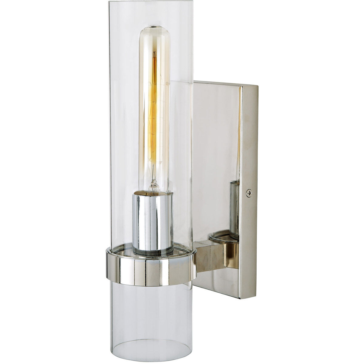 Highland 1 Light 5 inch Polished Nickel Bathroom Wall Sconce Wall Light
