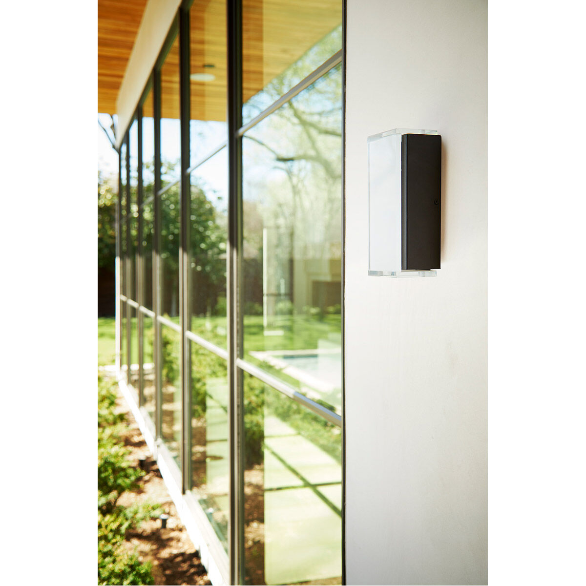 Helio LED 9 inch Black Outdoor Wall Sconce