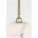 C&M by Chapman & Myers Savina 1 Light 19.88 inch Burnished Brass Pendant Ceiling Light