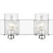 Beckett 2 Light 16 inch Chrome Vanity Wall Light