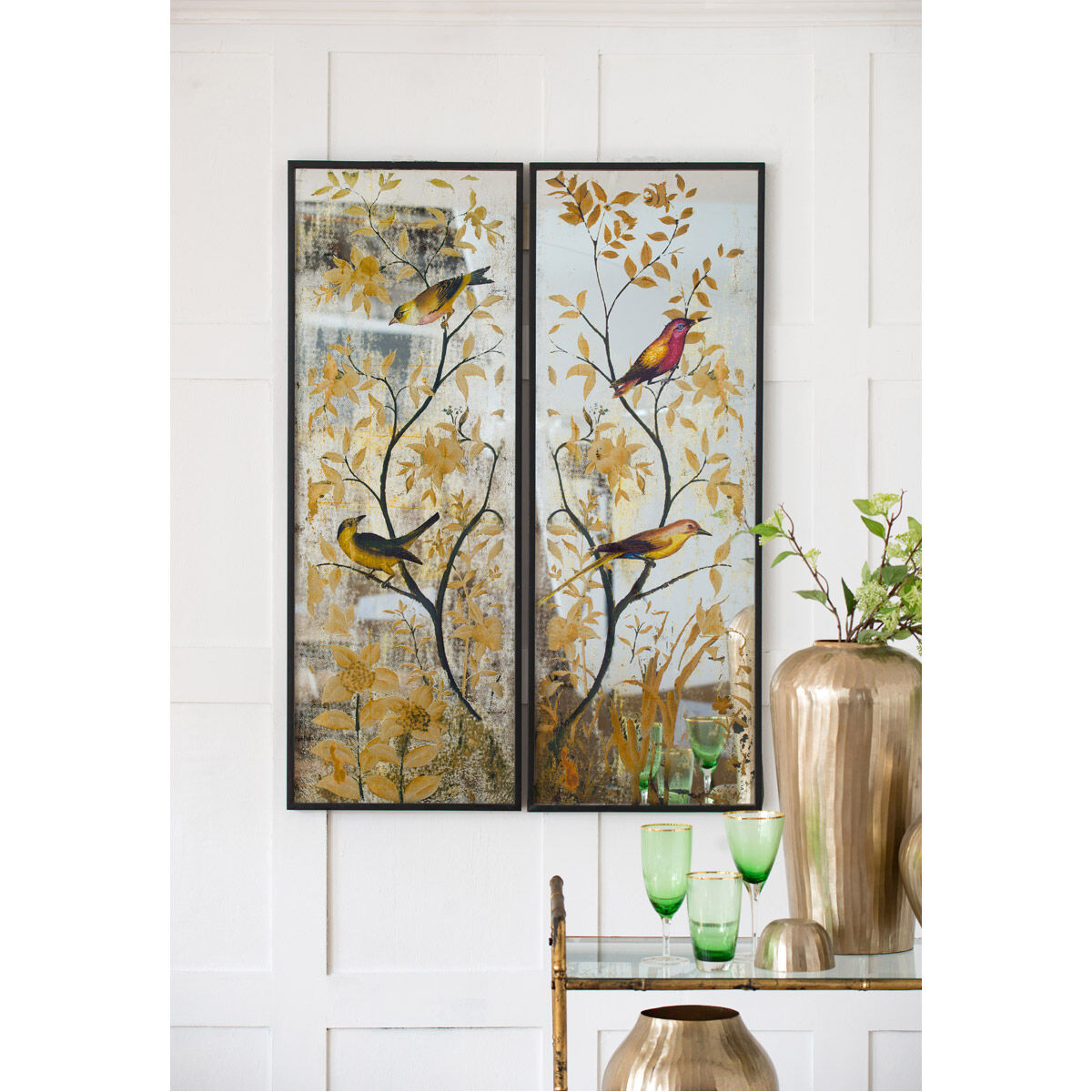 Decorative store mirror set