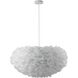 Canada 1 Light 25.59 inch White Chandelier Ceiling Light