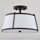 Marion 2 Light 13 inch Matte Black Semi-Flush Mount Ceiling Light