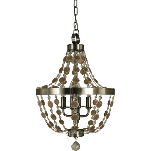 Naomi 4 Light 14 inch Mahogany Bronze Mini Chandelier Ceiling Light