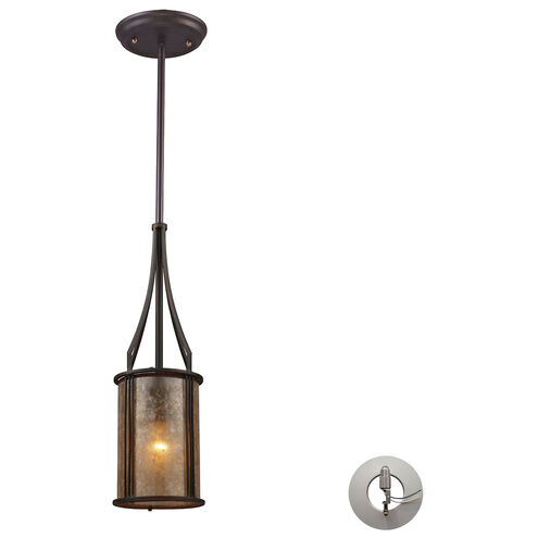 Kinsey 1 Light 6 inch Aged Bronze Mini Pendant Ceiling Light