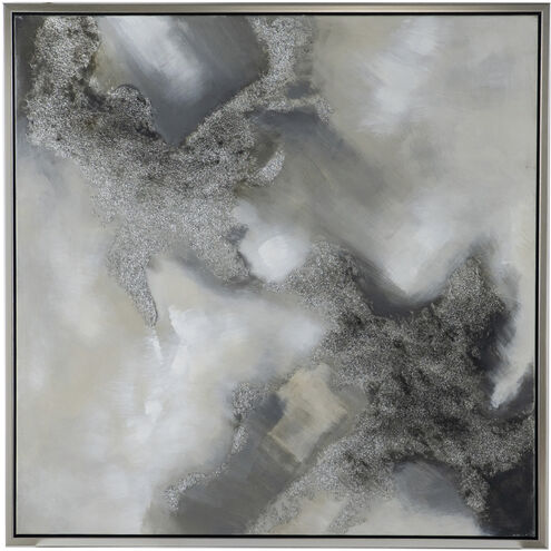 Stormy Grey and Silver Wall Art