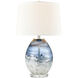 Loch Seaforth 25 inch 150 watt Blue Table Lamp Portable Light