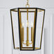 AH by Alexa Hampton Curt 3 Light 16 inch Midnight Black Lantern Chandelier Ceiling Light
