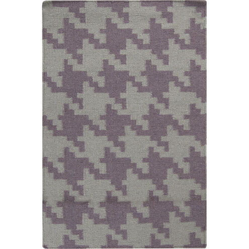 Frontier 36 X 24 inch Eggplant, Taupe Rug