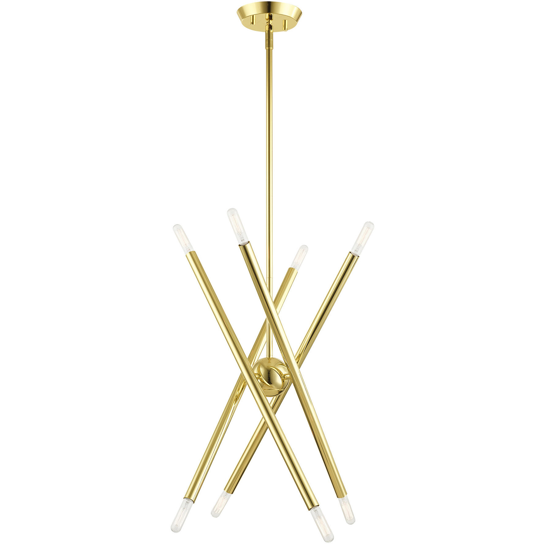 Soho 8 Light 20 inch Polished Brass Chandelier Ceiling Light