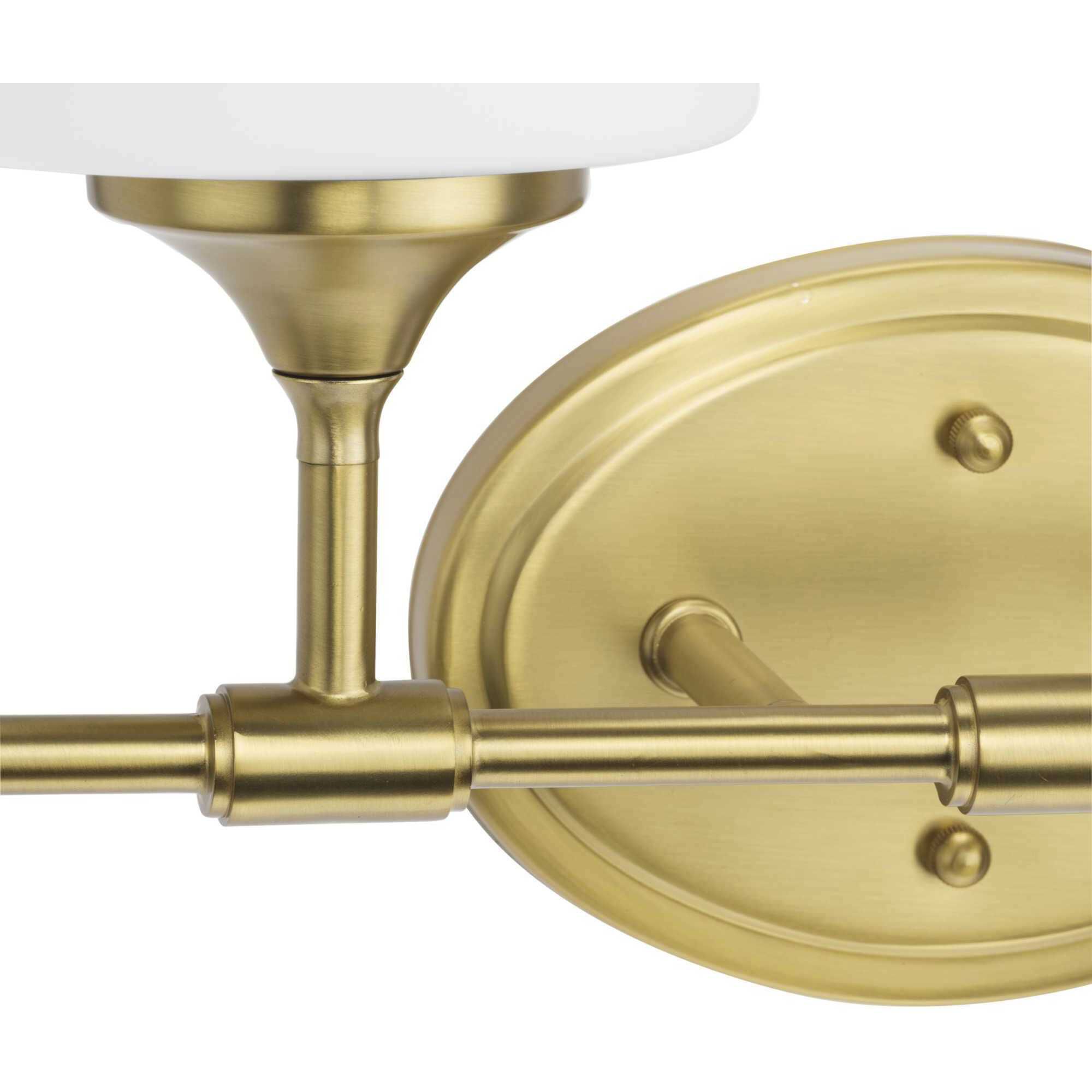 Lynzie 4 Light 33.25 inch Brushed Gold Bath Vanity Light Wall Light