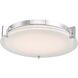 Matrix LED 13.8 inch Chrome Flush Mount Ceiling Light