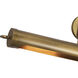 Wynwood 4 watt 32 inch Vintage Brass Picture Light Wall Light