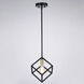 Deering LED 10.25 inch Matte Black and Satin Brass Mini Pendant Ceiling Light
