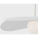 Windsor Smith Mahalo LED 31.75 inch Polished Nickel Tri Pendant Ceiling Light in Matte White