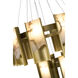 Canada LED 31.5 inch Satin Brass Chandelier Ceiling Light