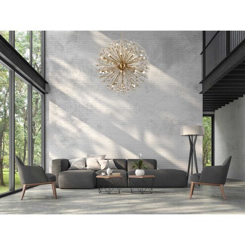 Vera 34 Light 50 inch Gold Pendant Ceiling Light