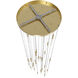 Main St. LED 30 inch Brushed Brass Pendant Ceiling Light in Frosted