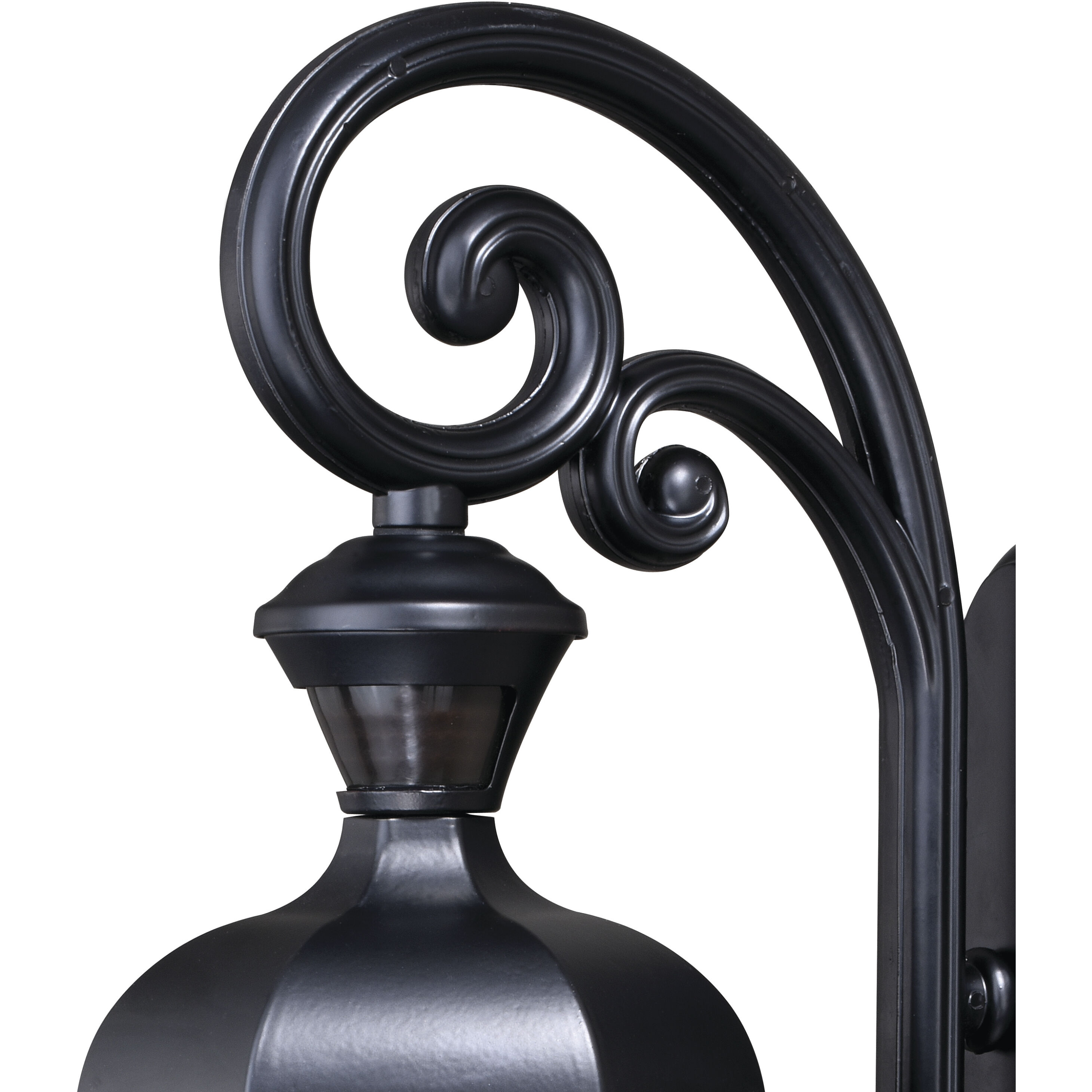 Aberdeen Shiny Black Outdoor Motion Sensor