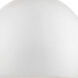 Piedmont 1 Light 10 inch Shiny White with Polished Brass Accents Globe Pendant Ceiling Light