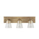 Jordyn 3 Light 26 inch Aged Brass Vanity Light Wall Light