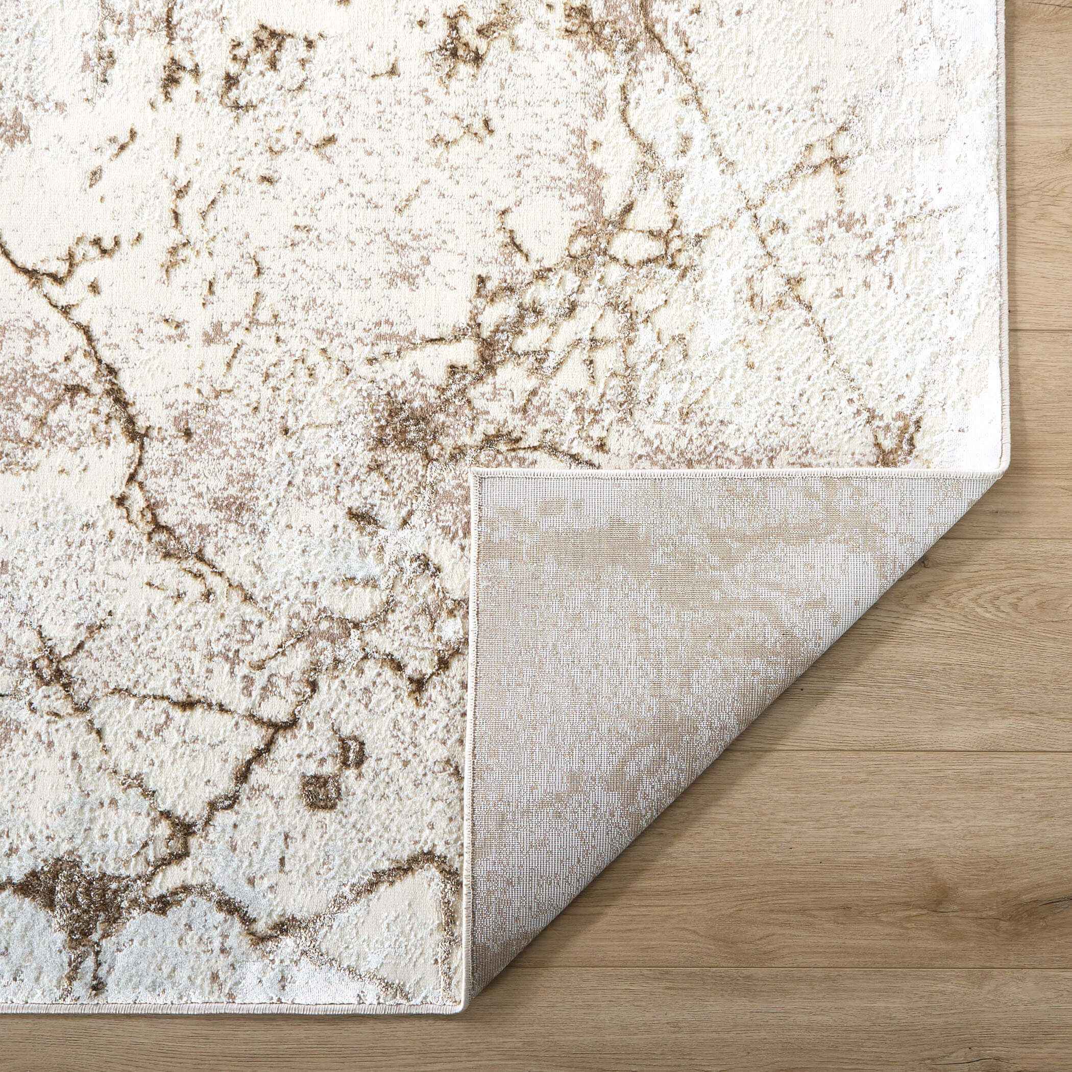 Livia 90 X 63 inch Gold Rug in 5 x 7