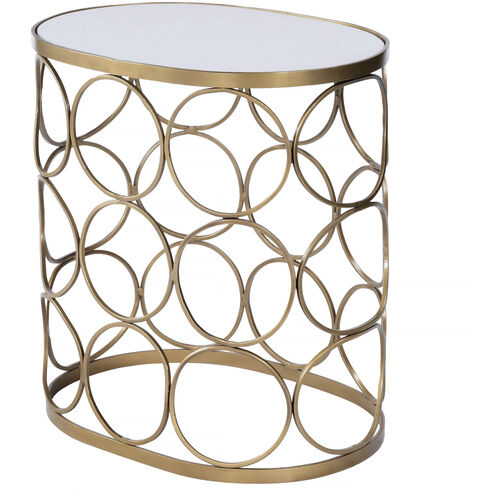 Butler Loft Talulah Oval Marble 21 X 20 inch Metalworks Accent Table