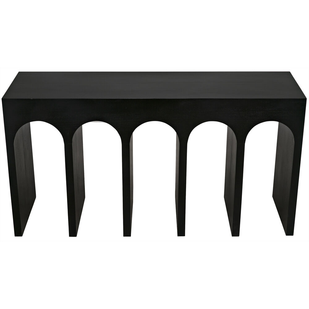 Bridge 59 X 14 inch Hand Rubbed Black Console