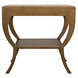 Maude 30 X 28.5 inch Saddle Brown Side Table