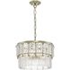Chevall 3 Light 17 inch Gilded Silver Pendant Ceiling Light, Design Series