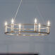 Rosalind 6 Light 33.25 inch Brushed Natural Brass Chandelier Ceiling Light