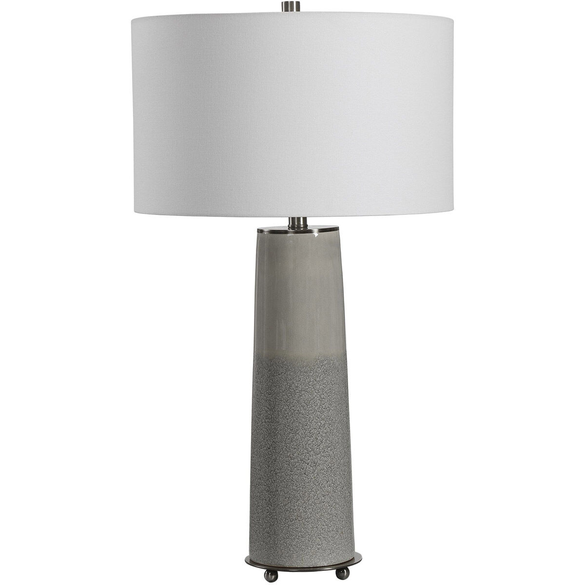 Abdel 31 inch 150.00 watt Two Tone Light Gray Glaze Table Lamp Portable Light