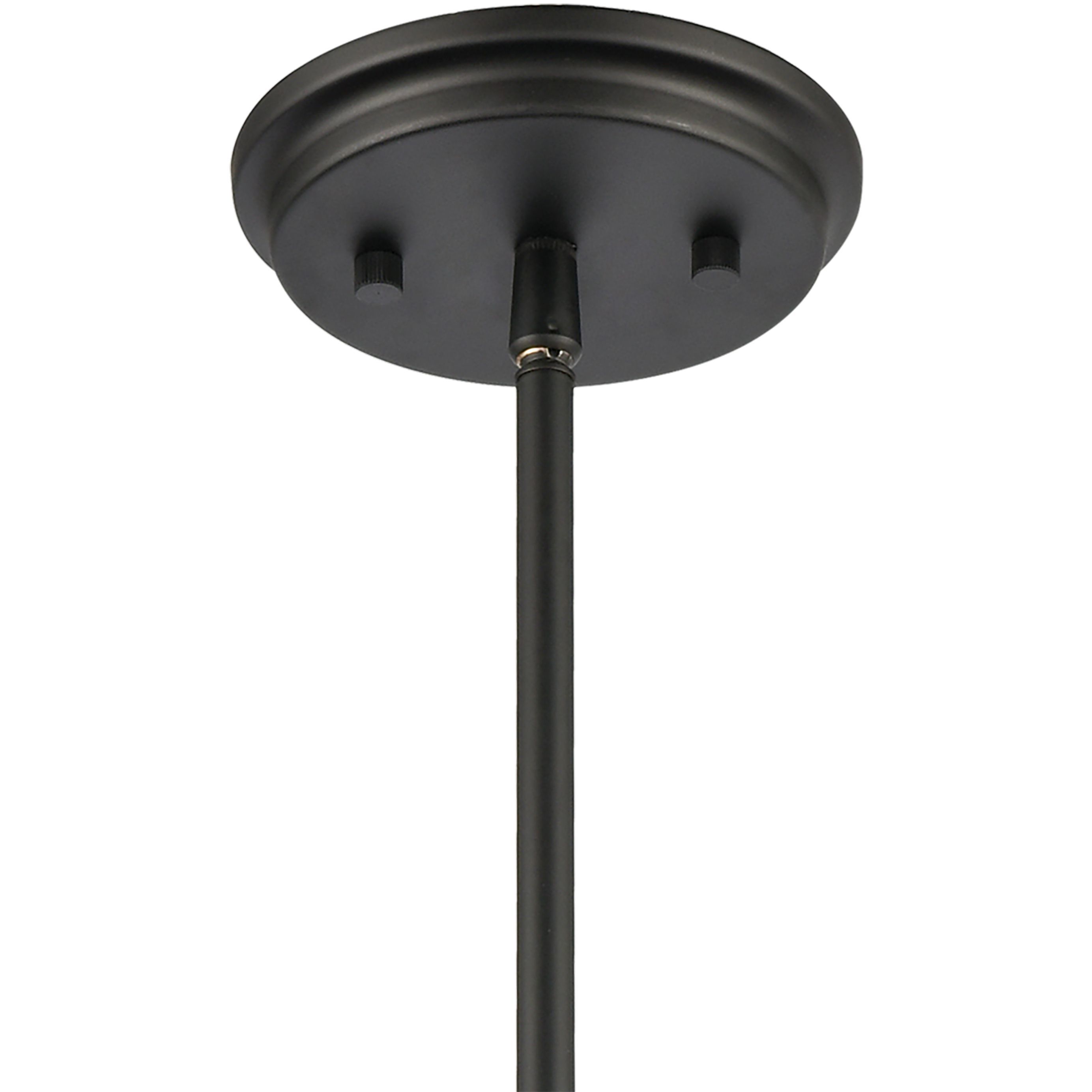Millville 1 Light 5 inch Matte Black with Dark Oak Mini Pendant Ceiling Light