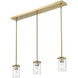 Thayer 3 Light 4.75 inch Luxe Gold Pendant Ceiling Light