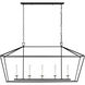C&M by Chapman & Myers Dianna 5 Light 16.88 inch Midnight Black Chandelier Ceiling Light