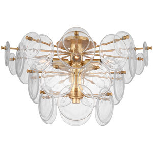 AERIN Loire LED 21 inch Gild Tiered Flush Mount Ceiling Light, Large