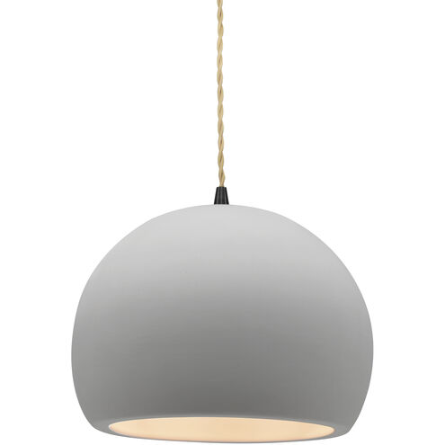 Radiance LED 7 inch Matte Black and Bisque Pendant Ceiling Light