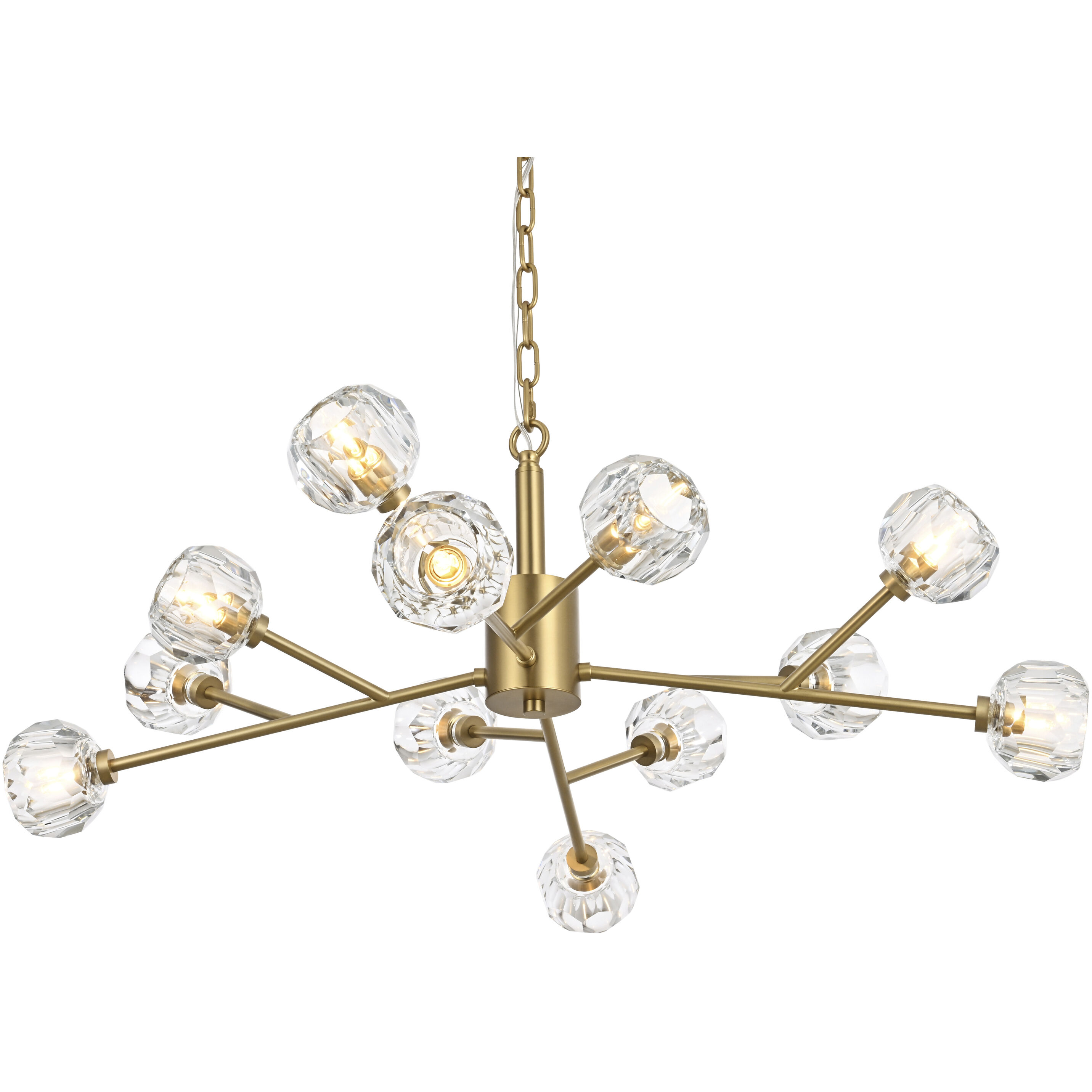 Graham 12 Light 35 inch Gold Pendant Ceiling Light