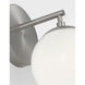 Nube 1 Light 7 inch Brushed Nickel Vanity Light Wall Light in Standard